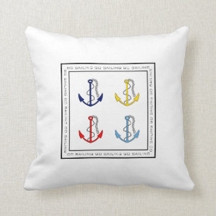 Schiffs-Anker nautisch Kissen