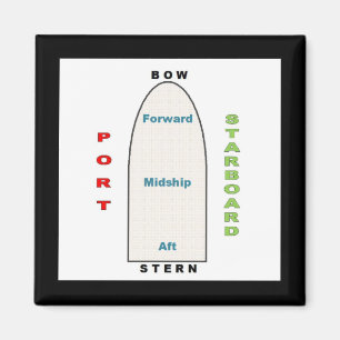 Schiffs-Geografie-Magnet Magnet