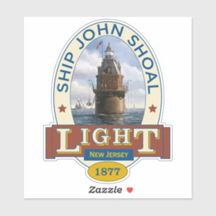 Schiffs-John-Leuchtturm Aufkleber