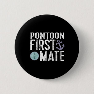 Schiffs Ponton Erster Maat Anker  Button