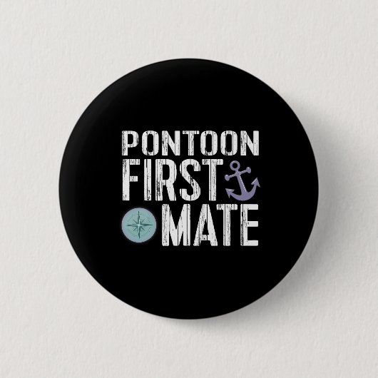 Schiffs Ponton Erster Maat Anker Button (Vorderseite)