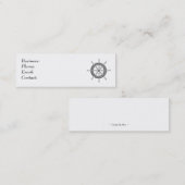 Schiffs-Rad Mini Visitenkarte (Vorne/Hinten)