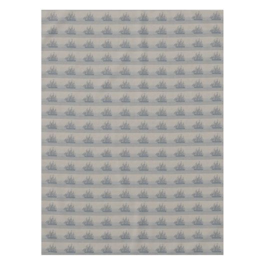 Schiffs-SeemarineSegelboot-Segeln-Dekor Tischdecke (Vorderseite)