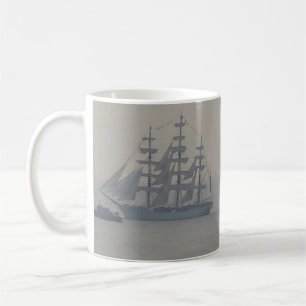 Schiffs-Seemarinesegelboot-Segeln-Tassen Kaffeetasse