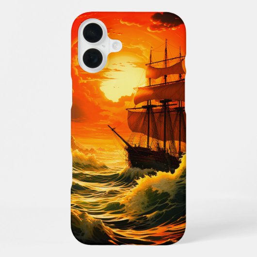Schiffs-Telefonhülle iPhone Hülle (Rückseite)
