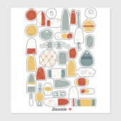 Schiffs- und Fischereifahrzeuge Aufkleber (Blatt)