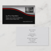 Schiffs-/Yachthandler Ankerkette, roter Swoosh Visitenkarte (Vorne/Hinten)