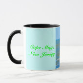 Schiffsabsturz Abstrakte Blaue Tasse (Links)