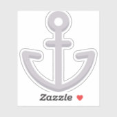 Schiffsanker Aufkleber (Blatt)