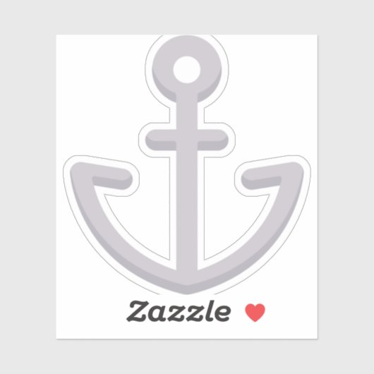 Schiffsanker Aufkleber (Blatt)