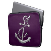 Schiffsanker-Geschenk Laptopschutzhülle (Vorderseite Links)