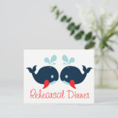 Schiffsanker Hochzeitsprobe Dinner Postkarte (Stehend Vorderseite)