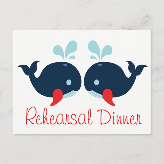 Schiffsanker Hochzeitsprobe Dinner Postkarte (Vorderseite)
