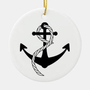 Schiffsanker Keramikornament