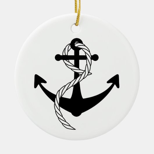 Schiffsanker Keramikornament (Vorne)