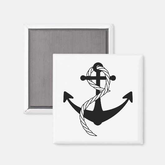 Schiffsanker Magnet (Vorderseite/Rückseite)