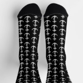 Schiffsanker-Muster Kapitän und Crew Socken (Oben)
