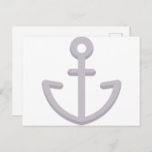 Schiffsanker Postkarte (Vorne/Hinten)