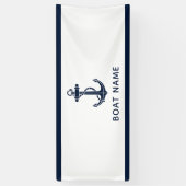 Schiffsanker und Name - nautische Tradition Banner (Vertikal)