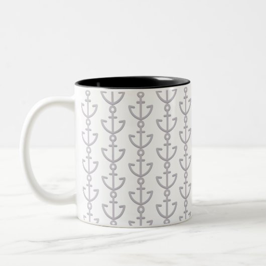 Schiffsanker Zweifarbige Tasse (Links)