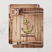 Schiffsanlegeranker Einladung (Vorne/Hinten)