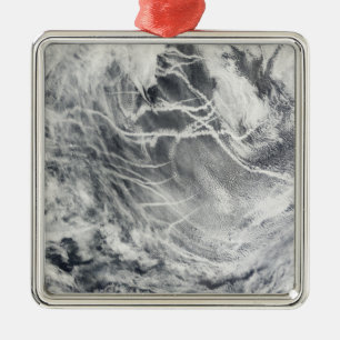 Schiffsbahnen im Pazifischen Ozean Silbernes Ornament
