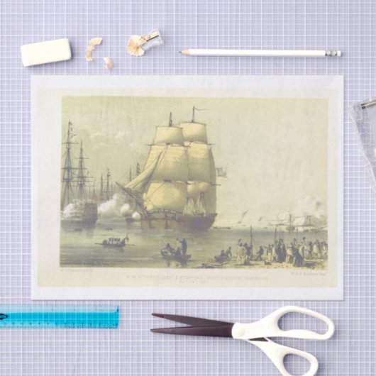 Schiffsdecoupage Seidenpapier (Handwerk)