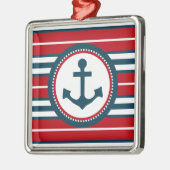 Schiffsdesign Silbernes Ornament (Links)