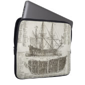 Schiffsdiagramm-Laptophülse 13 Zoll Laptopschutzhülle (Vorne Rechts)