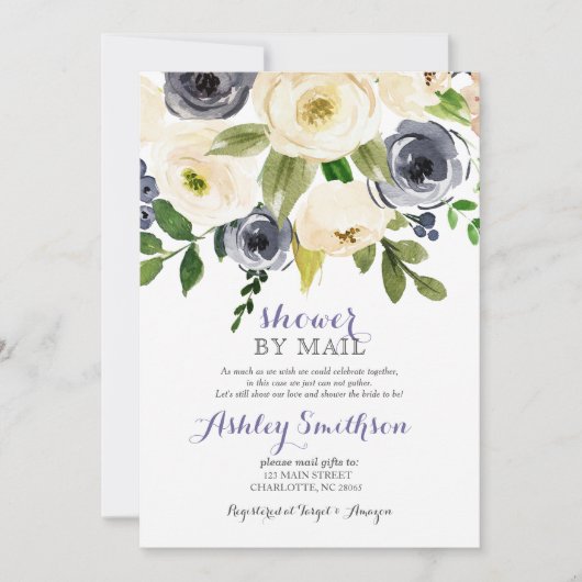 Schiffsdusche nach Mail-Brautparty Einladung (Vorderseite)