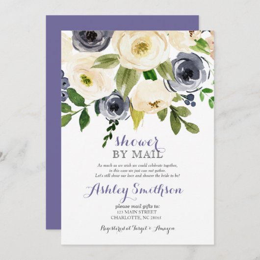 Schiffsdusche nach Mail-Brautparty Einladung (Vorne/Hinten)