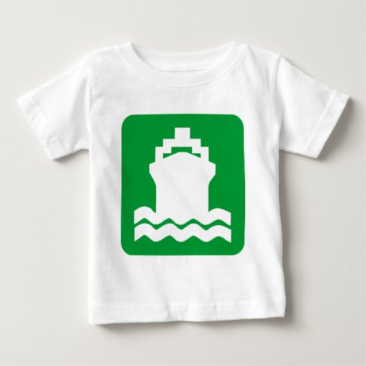 Schiffsform - grasgrün baby t-shirt (Vorderseite)