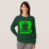 Schiffsform - grün T-Shirt (Vorne ganz)