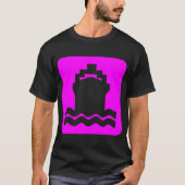 Schiffsform - Magenta T-Shirt (Vorderseite)