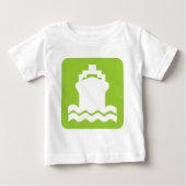 Schiffsform - Martian Green Baby T-shirt (Vorderseite)