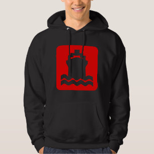 Schiffsform - Rot Hoodie