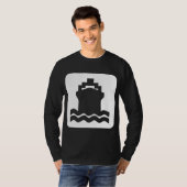 Schiffsform - weiß T-Shirt (Vorne ganz)