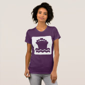 Schiffsform - weiß T-Shirt (Vorne ganz)