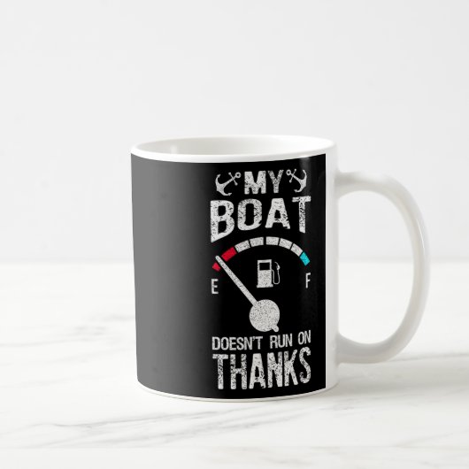 Schiffsführer-Kostüm Mein Boot läuft nicht auf Dan Kaffeetasse (Rechts)