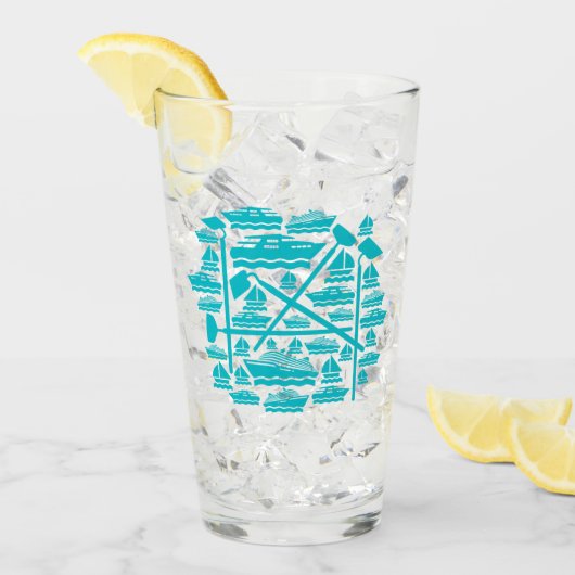 Schiffsglas Glas (Vorderseite Ice)