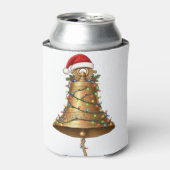 Schiffsglocken-Weihnachtsmannmütze Weihnachtsbeleu Dosenkühler (Kanne Vorderseite)