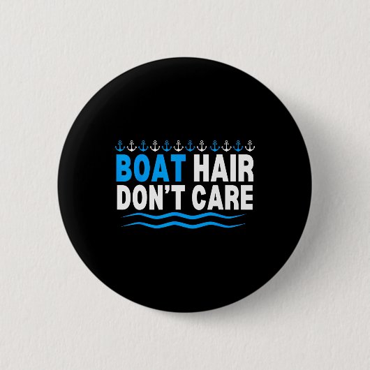 Schiffshaar, das ist egal, Bootfahren, Kreuzfahrt Button (Vorderseite)