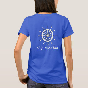 Schiffshelm mit Namen (hinten) T-Shirt
