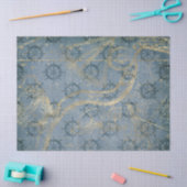 Schiffshilfe auf Blue Decoupage Seidenpapier (Basteln)