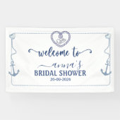 Schiffshochzeit Anker Begrüßung Banner (Horizontal)