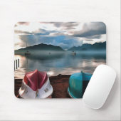 Schiffshügel und Marmaris Winter Seascape Mousepad (Mit Mouse)