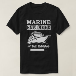 Schiffsingenieur in der Herstellung, schlichte Tex T-Shirt