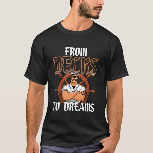 Schiffsjunge Matrose Deckie von Decks zu Träumen T-Shirt (Vorderseite)