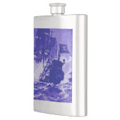 SCHIFFSKAMPF IN blau Flachmann (Links)