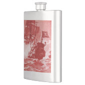 SCHIFFSKAMPF IN lila Flachmann (Links)